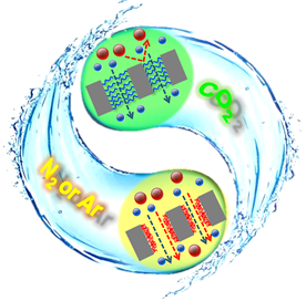 《JMCA》內(nèi)封面：CO2響應(yīng)性分離膜：“小”氣體“大”用途