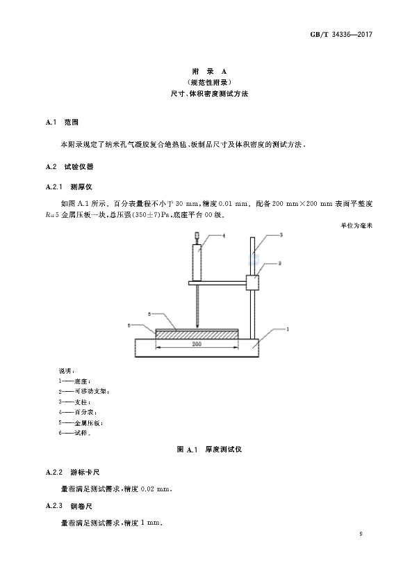 《納米孔氣凝膠復(fù)合絕熱制品》國家標(biāo)準(zhǔn)GB/T 34336-2017